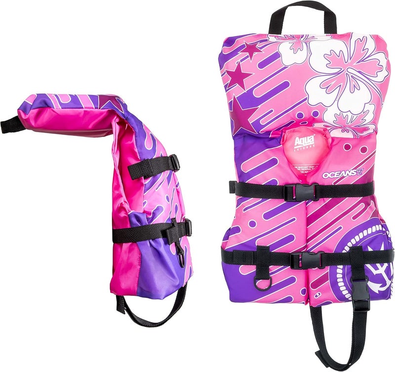 Oceans 7 US Coast Guard Approved Life Jacket for Infant, Kids, Youth, – Type II & III Vest, Personal Flotation Device - Image 3